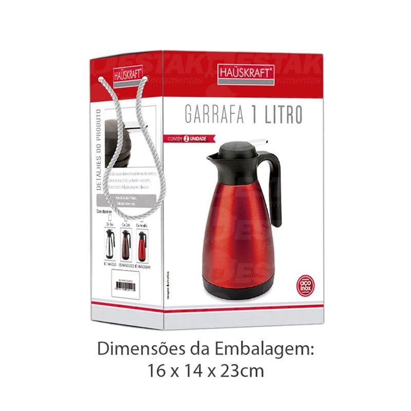 GARRAFA TÉRMICA COFFEE S/AMPOLA 1L Destak Ferramentas