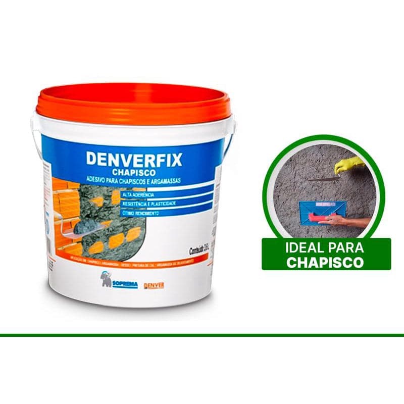 ADESIVO LIQUIDO PARA CHAPISCO 18LT DENVERFIX Destak Ferramentas