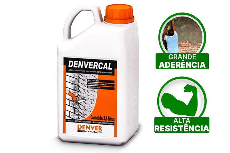 ADITIVO CONCENTRADO PARA ARGAMASSAS 3,6LT DENVERCAL Destak Ferramentas