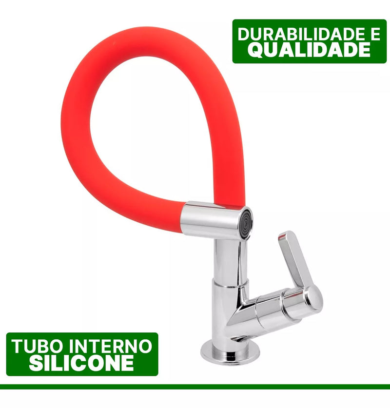 Torneira Bancada Silicone Flexivel  Sn04 Snel Metais