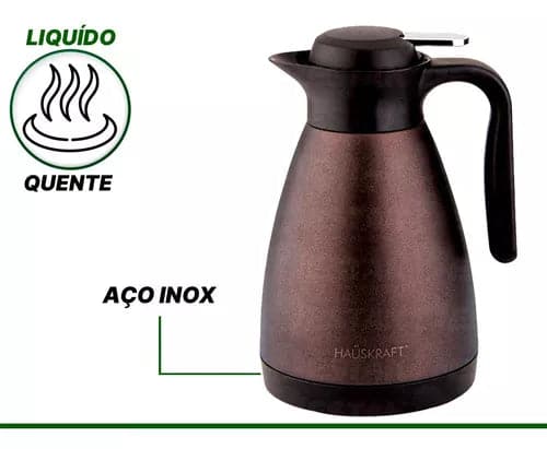 GARRAFA TÉRMICA COFFEE S/AMPOLA 1L Destak Ferramentas