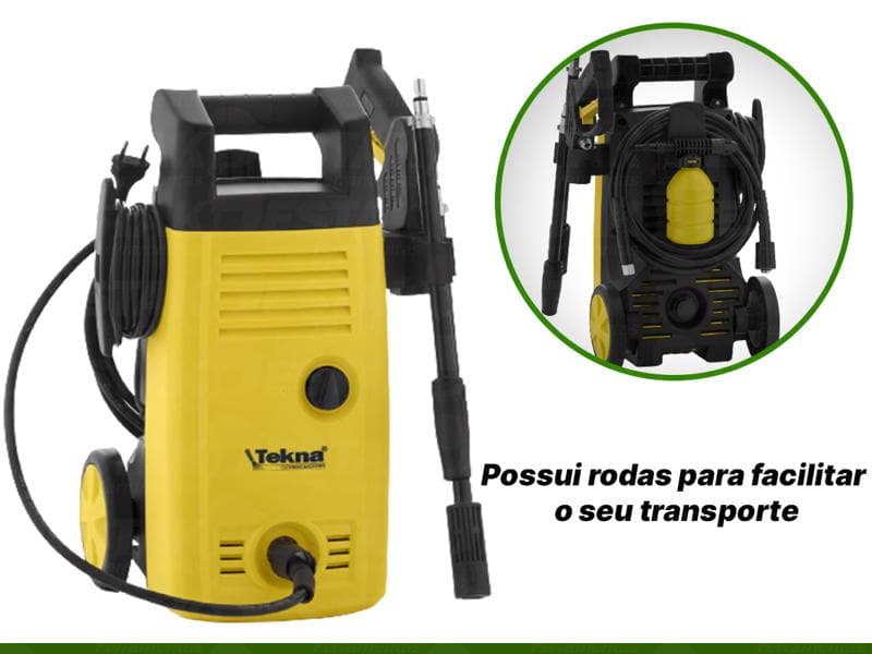 LAVADORA DE ALTA PRESSAO C/ RODA 1400W Destak Ferramentas