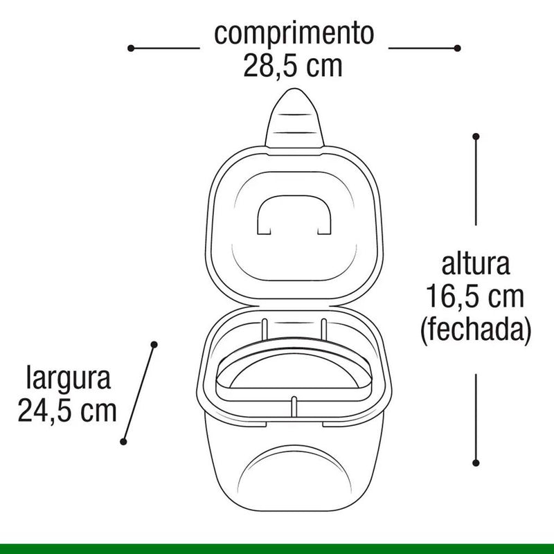 Maleta Plástica Multiuso Reforçada Resistente Para Maquiagem Esmaltes