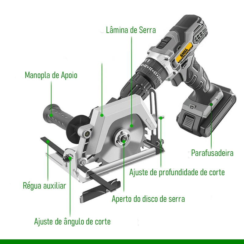 Adaptador Furadeira Para Serra Marmore Re01 Snel Ferramentas