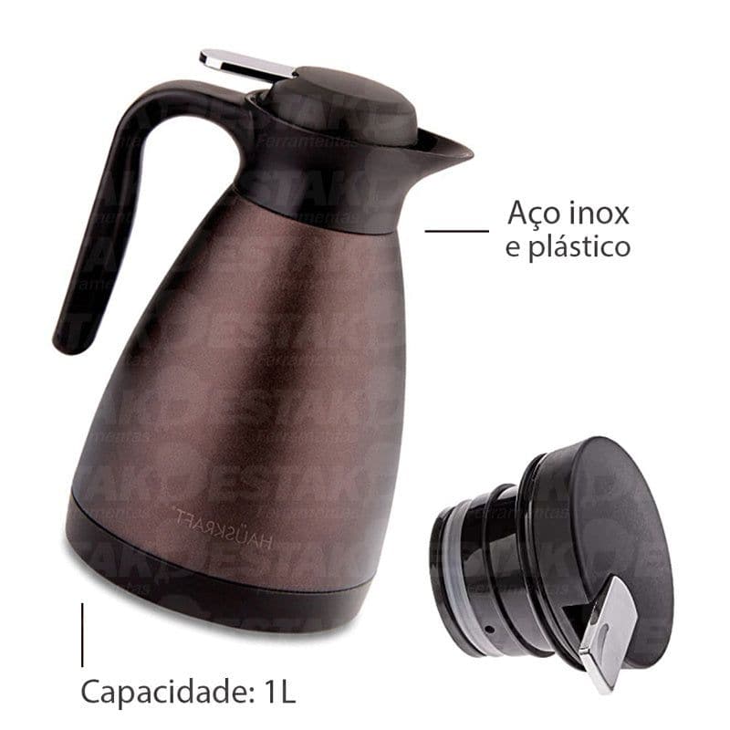 GARRAFA TÉRMICA COFFEE S/AMPOLA 1L Destak Ferramentas