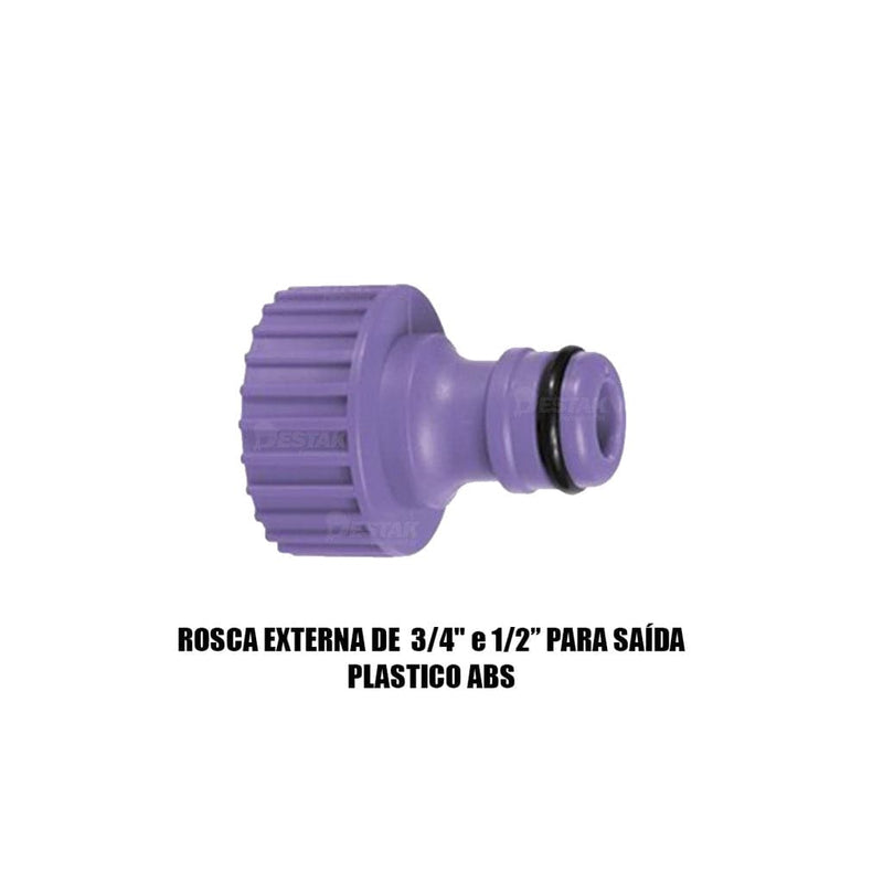 CONECTOR FEMEA C/ BUCHA 1/2 PARA 3/4 E 1" ROSCA INTERNA PALISAD Destak Ferramentas