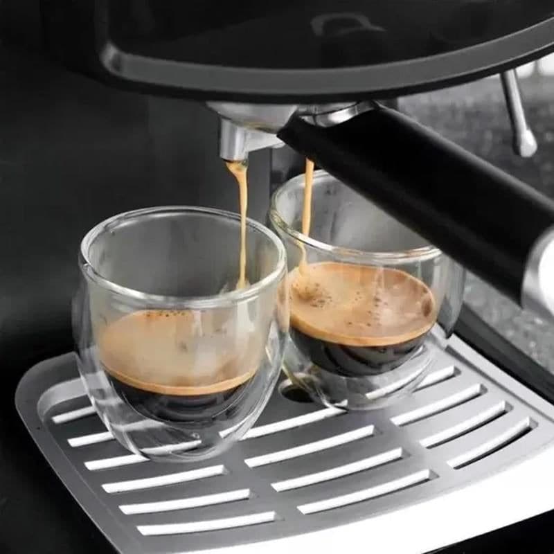 COPO DE VIDRO PARA EXPRESSO PAREDE DUPLA 2 PEÇAS 100ML Destak Ferramentas